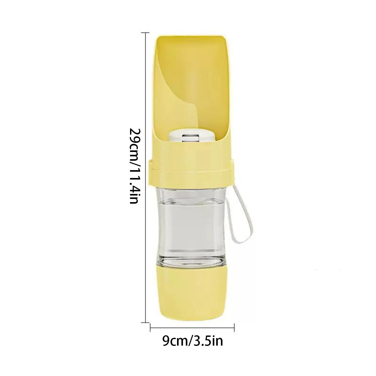 WalkPaw — 2-in-1 Portable Dog Water Bottle & Food Container | Leak-Proof | Perfect for Walks & Travel