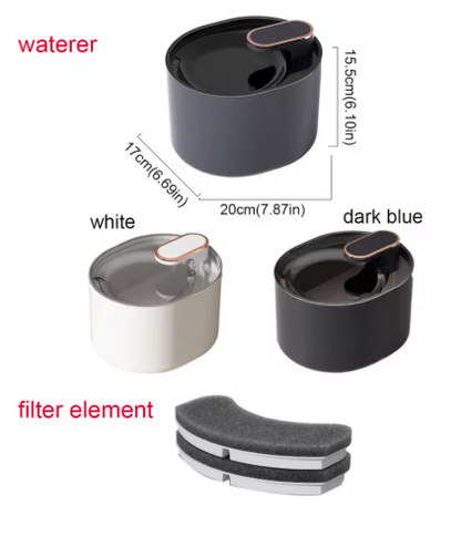 Automatic Cat Water Fountain 3L | Ultra-Quiet USB Pet Water Dispenser with Auto Sensor & Carbon Filter for Cats & Dogs