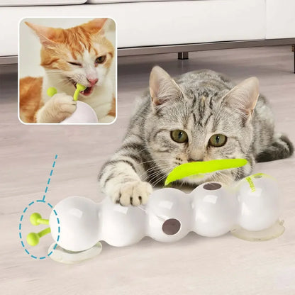 WiggleWorm — Automatic Motion Cat Toy | Self-Rotating Worm & Tail | Keeps Cats Busy for Hours