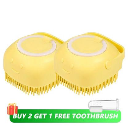 SoapPaw — 2-in-1 Silicone Bath Brush & Soap Dispenser for Dogs and Cats
