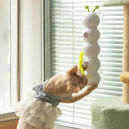 WiggleWorm — Automatic Motion Cat Toy | Self-Rotating Worm & Tail | Keeps Cats Busy for Hours
