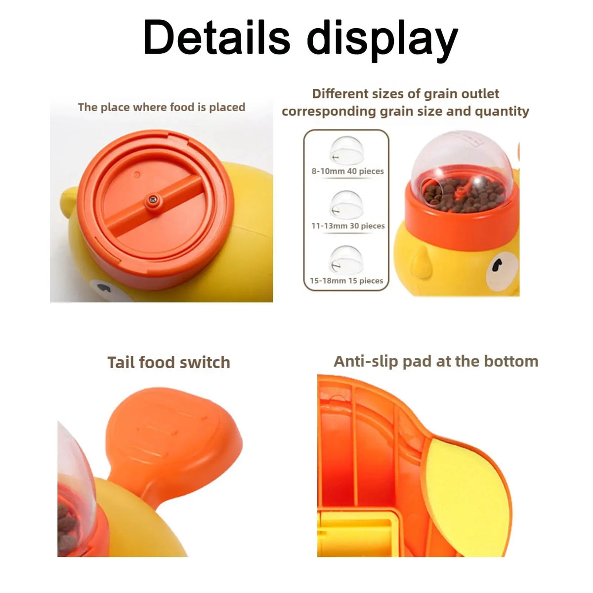 DuckPop — Interactive Cat Feeder Toy | No Battery Needed | Manual Press Treat Dispenser