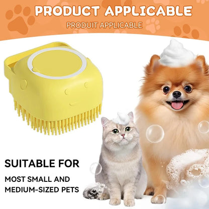 SoapPaw — 2-in-1 Silicone Bath Brush & Soap Dispenser for Dogs and Cats