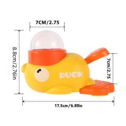 DuckPop — Interactive Cat Feeder Toy | No Battery Needed | Manual Press Treat Dispenser