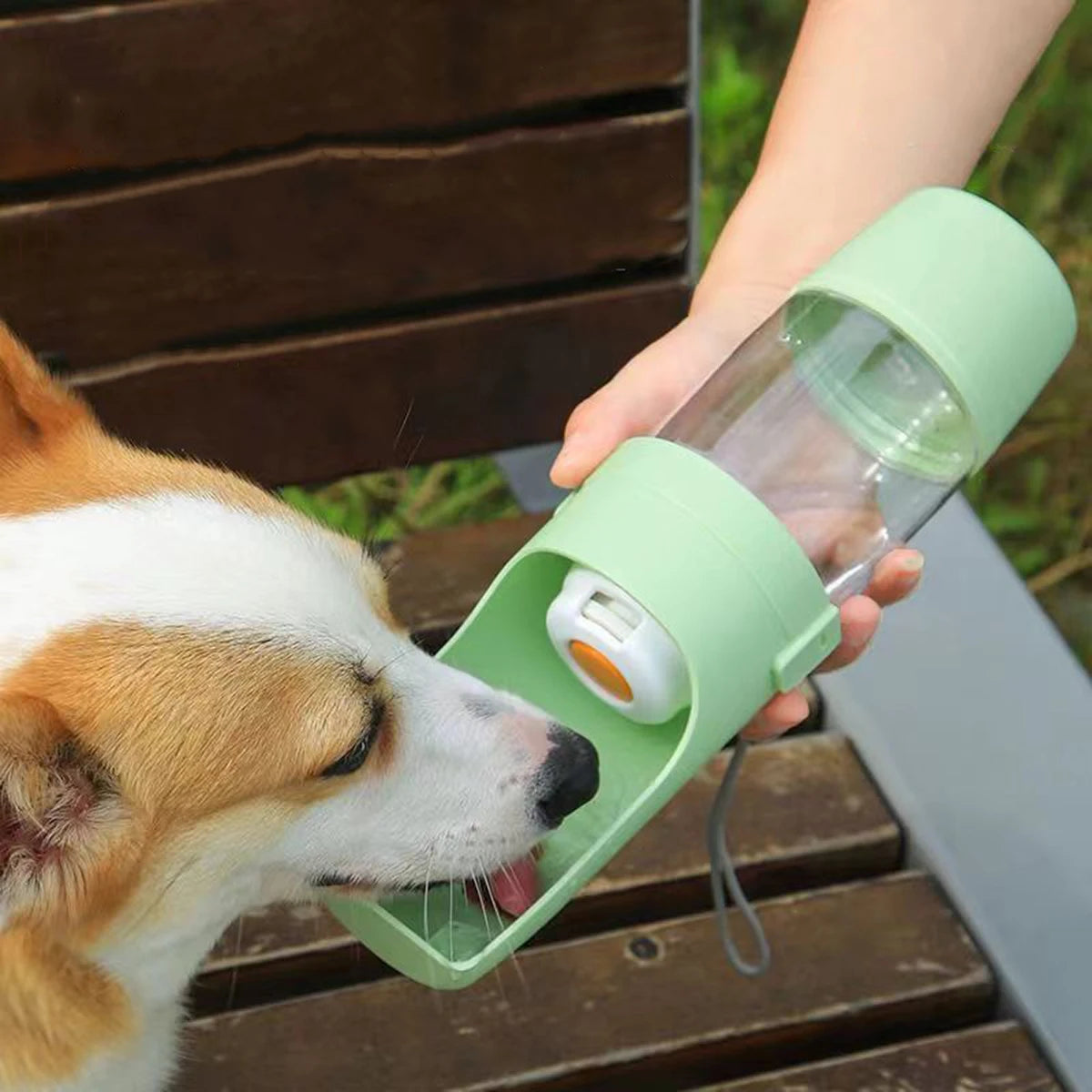 WalkPaw — 2-in-1 Portable Dog Water Bottle & Food Container | Leak-Proof | Perfect for Walks & Travel