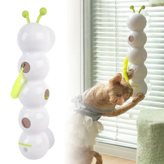WiggleWorm — Automatic Motion Cat Toy | Self-Rotating Worm & Tail | Keeps Cats Busy for Hours