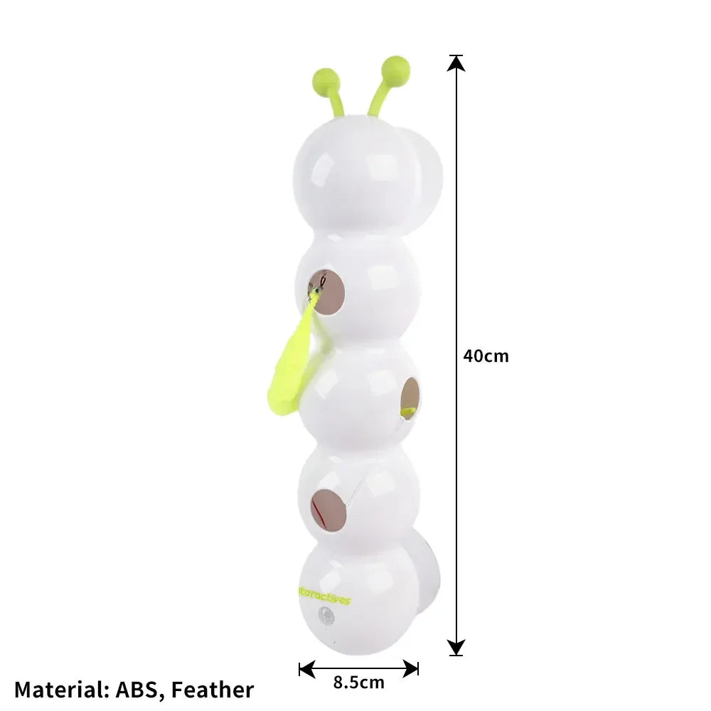WiggleWorm — Automatic Motion Cat Toy | Self-Rotating Worm & Tail | Keeps Cats Busy for Hours